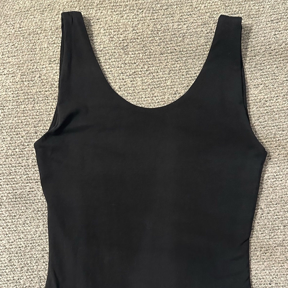 Pact Everyday Tank Bodysuit Black Capsule Wardrobe Layering Organic Cotton Small - Picture 6 of 15